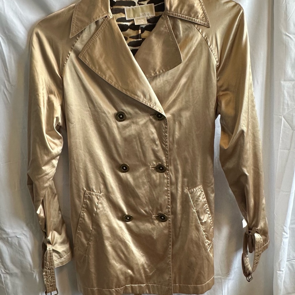 Michael Kors Gold Trench Coat Timeless Design